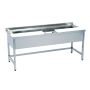 Thumbnail Masa de lucru inox pentru preparare peste 140*70*85 - 0