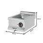 Thumbnail Bain marie profesional, electric, inox, 1 bazin, 40*64*29 cm - 2