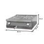 Thumbnail Bain marie, profesional, electric, OZTI, inox, 2 bazine, 80*90*28 cm - 1