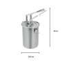 Thumbnail Dozator din inox cu pompa tip ac 4,5 lt - 3