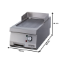 Thumbnail Grill electric profesional OZTI, inox, cu suprafata striata cromata, 40*90*28 cm - 1