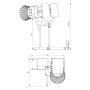 Thumbnail Malaxor profesional, capacitate aluat 120 kg, sistem hidraulic rabatabil peste suprafata de lucru, panou de control - 4