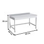 Thumbnail Masa de lucru inox simpla 80*60*85 - 2