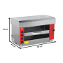 Thumbnail Salamandra grill, pe gaz, inox, 8 kW, 84*44*60 cm - 1