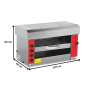 Thumbnail Salamandra grill, pe gaz, inox, 15 kW, 110*44*60 cm - 1