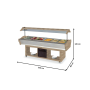 Thumbnail Unitate mixta salad bar si bain marie 3+3*1/1 gn - 2