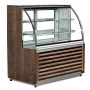 Thumbnail Vitrina frigorifica orizontala, pentru prajituri, geam curbat, ventilata, 2 m - 0