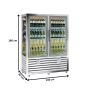 Thumbnail Vitrina frigorifica, 848 lt, 210 sticle*75 cl, 3+3 rafturi - 5