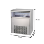 Thumbnail Masina cuburi  de gheata  profesionala, capacitate 120 kg/zi - 1