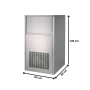 Thumbnail Masina cuburi  de gheata  profesionala, capacitate 280 kg/zi - 2