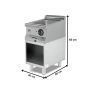 Thumbnail Bain marie profesional, electric, inox, 1 bazin, 40*90*85 cm - 2