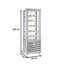Thumbnail Vitrina frigorifica verticala, pentru cofetarie, 360 lt, 62*62*186 cm - 2