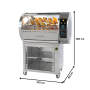 Thumbnail Rotisor profesional gaz cu 5 cosuri, dulap cald, 30 pui - 1