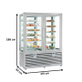 Thumbnail Vertical freezer showcase, for confectionery and gelato, professional, 1082 lt, 175*62*186 cm - 5