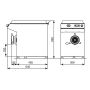 Thumbnail Masina pentru tocat carne, LA MINERVA, cu refrigerare, inox, 500 kg/h, 36*64*59 cm - 1