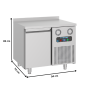 Thumbnail Masa congelare FRENOX, profesionala, inox, 1 usa, 140 lt, 94*70*85 cm - 4