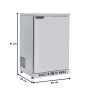 Thumbnail Congelator bar pentru pahare cu 1 usa batanta - 3