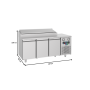 Thumbnail Masa rece preparare pizza FRENOX, profesionala, inox, 3 usi si 7 cuve, 187*80*109 cm - 4