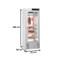 Thumbnail Dulap frigorific vertical inox, maturare carne, FRENOX, cu 1 usa, 600 lt - 3