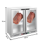 Thumbnail Dulap frigorific vertical inox, maturare carne FRENOX, cu 2 usi, 198 lt - 3