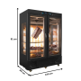 Thumbnail Dulap frigorific vertical inox, maturare carne FRENOX, cu 2 usi, 1300 lt - 3