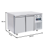 Thumbnail Masa rece FRENOX, de mijloc, profesionala, inox, 2 usi, 281 lt, 140*70*85 cm - 3