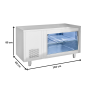Thumbnail Masa rece FRENOX, tip vitrina, profesionala, inox, 250 lt, 140*60*85 cm - 3