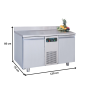 Thumbnail Masa rece FRENOX, profesionala, inox, cu 2 usi, 281 lt, 130*70*85 cm - 5