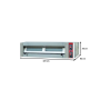Thumbnail Cuptor profesional pentru pizza si patiserie, electric, inox, , cu samota, 1 vatra, 4 tavi 40*60 cm, 160*115*48 cm - 2