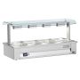 Thumbnail Bain-marie de banc, cu geam dublu, 2 cuve, 76*63*71 cm - 0