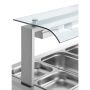 Thumbnail Bain-marie 5 tavi GN 1/1 cu dulap cald si geam simplu, 179 cm - 2