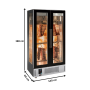 Thumbnail Dulap frigorific vertical inox, maturare carne FRENOX, cu 2 usi, 1300 lt - 7