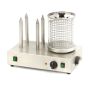 Thumbnail Aparat hot-dog electric, inox, cu 4 tepuse si bol, 58*36*46 cm - 4