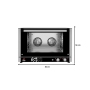 Thumbnail Cuptor profesional patiserie / gastronomie FM electric cu 4 tavi si panou de control mecanic 380V - 2