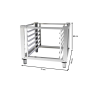 Thumbnail Suport cuptor FM din inox pentru cuptor gastronomic - 2