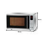 Thumbnail Cuptor profesional cu microunde, inox, 25 lt - 1