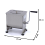 Thumbnail Malaxor carne manual inox 7.5 kg - 6
