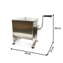 Thumbnail Malaxor carne manual inox 16 kg - 7