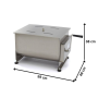 Thumbnail Malaxor carne manual inox 55 kg - 6