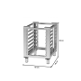Thumbnail Suport cuptor FM din inox pentru cuptor patiserie - 2