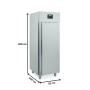 Thumbnail Dulap frigorific inox patiserie, cu control umiditate, 40 tavi 60x80, 900 lt - 1