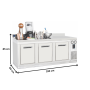 Thumbnail Masa rece FRENOX, profesionala, inox, 3 usi undercounter, 474 lt, 193*64*85 cm - 5