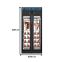 Thumbnail Vitrina inox FRENOX expunere delicatese cu 2 usi - 3