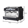 Thumbnail Espressor automat FIAMMA 2 grupuri, inox, 3.7 kW, 75*60*59 cm - 11