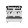 Thumbnail Espressor semi-automat FIAMMA 2 grupuri, compact - 5