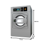 Thumbnail Masina de spalat industriala DOMUS capacitate 14kg si viteza medie de centrifugare, Factor G 200 - 7