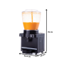 Thumbnail Aparat dozator special suc, ceai rece, salgam capacitate 1 bazin 22 lt cu panou analog si dispersie - 5