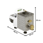 Thumbnail Masina de facut paste FIMAR, panou de control mecanic, inox, 5 kg / ora, 25*48*29 cm - 3