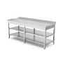 Thumbnail Masa de lucru inox cu polita intermediara si inferioara 220*70*85 - 3