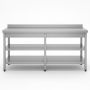 Thumbnail Masa de lucru inox cu polita intermediara si inferioara 240*70*85 - 3
